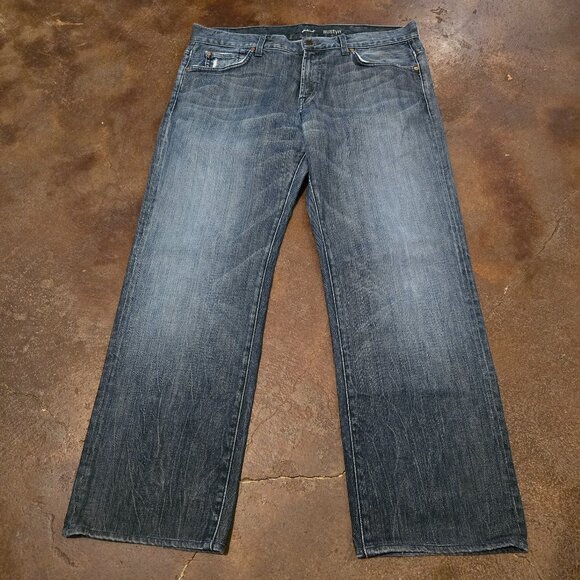 7 For All Mankind “Austyn” Straight Leg Jeans Men’s Size 38 - Picture 1 of 12